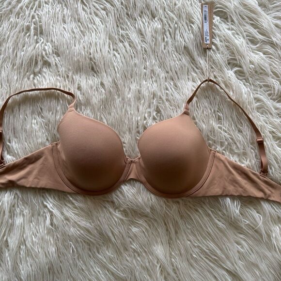Skims Fits Everybody T-Shirt Bra Ochre Size 34D - Picture 1 of 9
